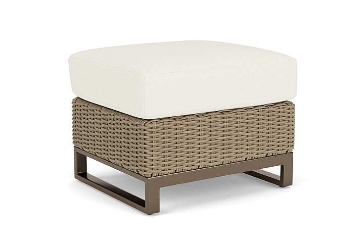 Lloyd Flanders - Milan Ottoman In Brushwood Finish With Sailcloth Salt Fabric - 475017188890 view 2