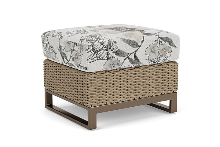 Lloyd Flanders - Milan Ottoman In Brushwood Finish With Serena Floral Dove Fabric - 4750171882077 view 2