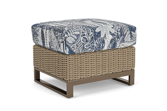 Lloyd Flanders - Milan Ottoman In Brushwood Finish With Wayfarer Mist Fabric - 4750171882074 view 2