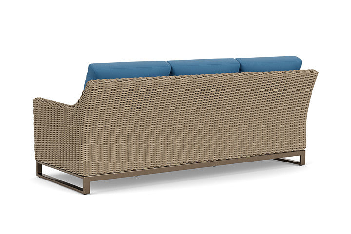 Lloyd Flanders - Milan Sofa In Brushwood Finish With Bamboo Bay Sky Fabric - 4750551882007 view 2