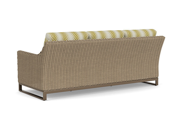 Lloyd Flanders - Milan Sofa In Brushwood Finish With Clock Out Dew Fabric - 4750551882083 view 2