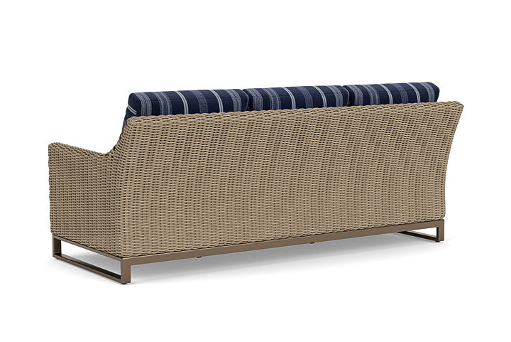 Lloyd Flanders - Milan Sofa In Brushwood Finish With Consider Indigo Fabric - 4750551881969 view 2