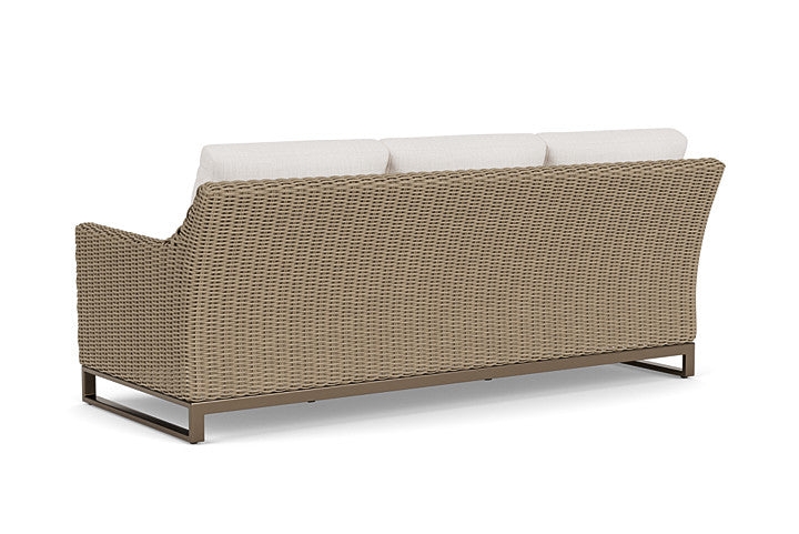 Lloyd Flanders - Milan Sofa In Brushwood Finish With Reflections Snow Fabric - 4750551882014 view 2