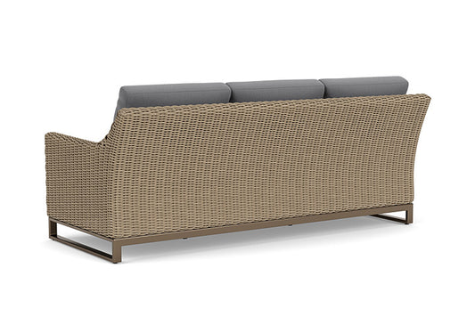 Lloyd Flanders - Milan Sofa In Brushwood Finish With Remy Graphite Fabric - 4750551882003 view 2