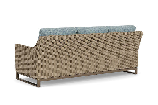 Lloyd Flanders - Milan Sofa In Brushwood Finish With Serene Ocean Fabric - 4750551882032 view 2