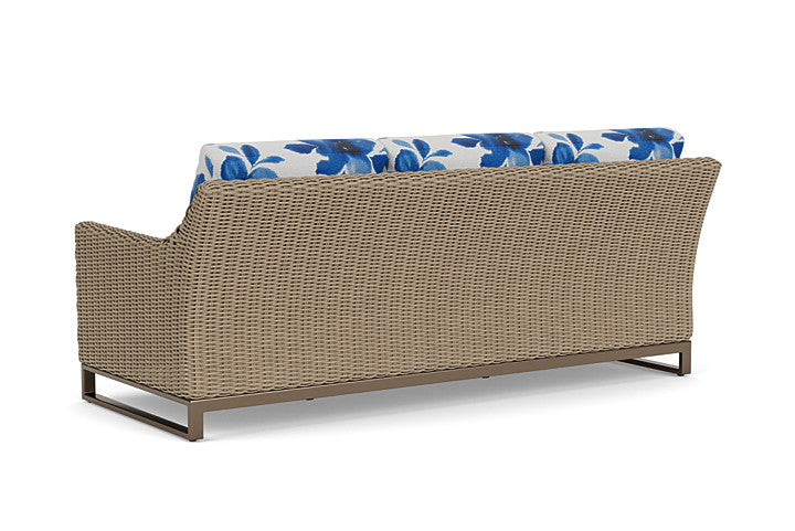 Lloyd Flanders - Milan Sofa In Brushwood Finish With Watercolor Blossom Capri Fabric - 475055188672 view 2