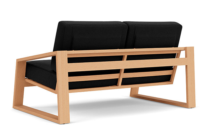 Lloyd Flanders - Pursuit Loveseat In Toffee Cream Finish With Canvas Black Fabric - 452050188157 view 2