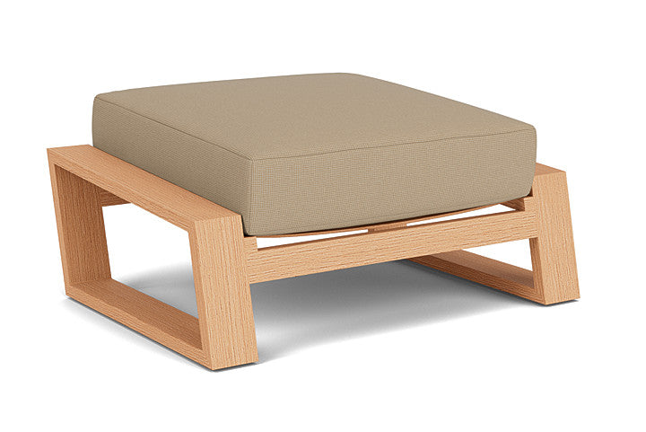 Lloyd Flanders - Pursuit Ottoman In Toffee Cream Finish With Fife Sahara Fabric - 452017188742 view 2