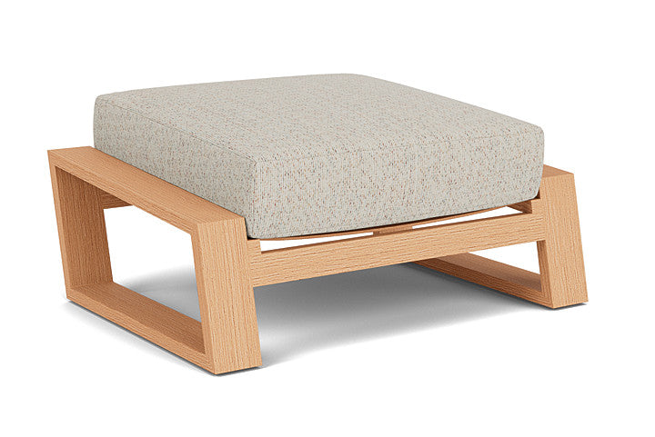 Lloyd Flanders - Pursuit Ottoman In Toffee Cream Finish With Knotty Mineral Fabric - 4520171882046 view 2