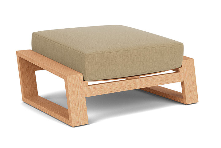 Lloyd Flanders - Pursuit Ottoman In Toffee Cream Finish With Loveboat Saffron Fabric - 4520171882009 view 2
