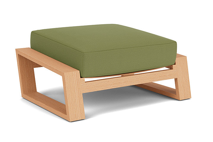 Lloyd Flanders - Pursuit Ottoman In Toffee Cream Finish With Reflections Grass Fabric - 4520171882051 view 2