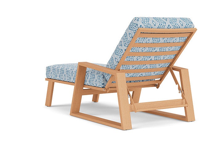 Lloyd Flanders - Pursuit Pool Chaise In Toffee Cream Finish With Aman Capri Fabric - 4520201881800 view 2
