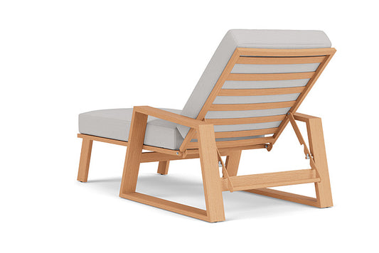 Lloyd Flanders - Pursuit Pool Chaise In Toffee Cream Finish With Sailcloth Seagull Fabric - 452020188W61 view 2