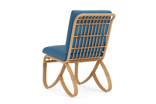 Lloyd Flanders - Riviera Armless Dining Chair In Camel Finish With Bamboo Bay Sky Fabric - 2780071522007 view 2