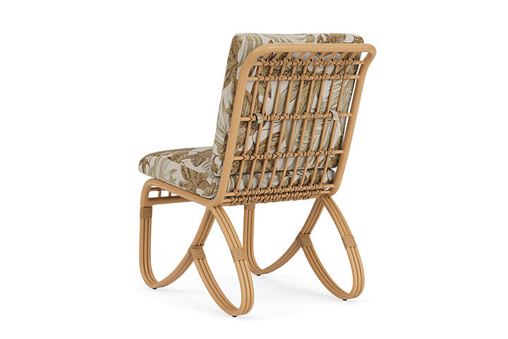 Lloyd Flanders - Riviera Armless Dining Chair In Camel Finish With Botanic Willow Fabric - 278007152164 view 2