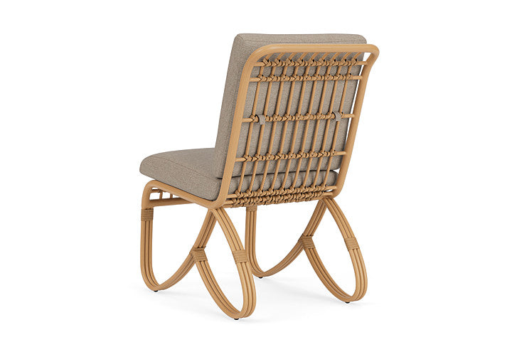 Lloyd Flanders - Riviera Armless Dining Chair In Camel Finish With Demo Oatmeal Fabric - 278007152080 view 2