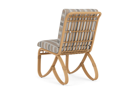 Lloyd Flanders - Riviera Armless Dining Chair In Camel Finish With Purveyor Pewter Fabric - 278007152146 view 2
