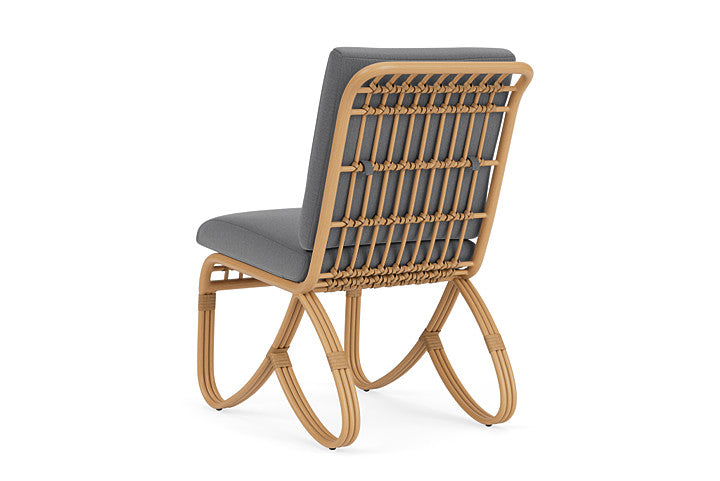 Lloyd Flanders - Riviera Armless Dining Chair In Camel Finish With Remy Graphite Fabric - 2780071522003 view 2