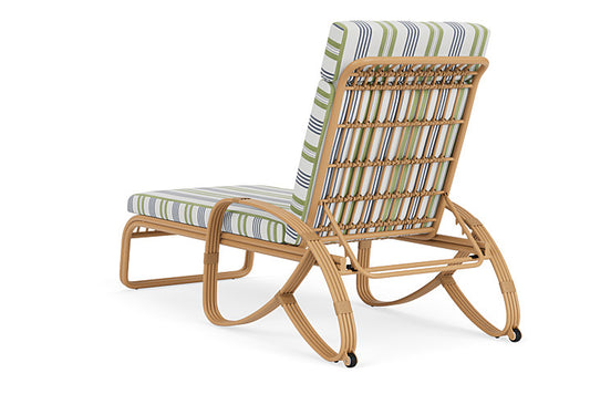 Lloyd Flanders - Riviera Chaise In Camel Finish With Berkely Hall Green Fabric - 2780201522062 view 2