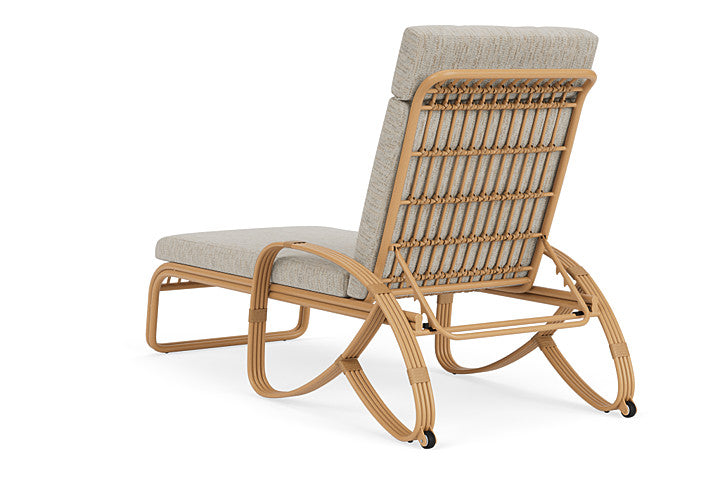 Lloyd Flanders - Riviera Chaise In Camel Finish With Charlotte Sparrow Fabric - 278020152183 view 2