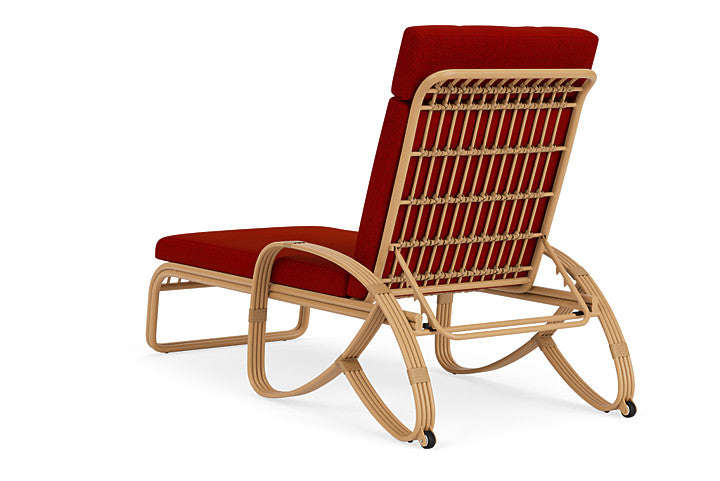 Lloyd Flanders - Riviera Chaise In Camel Finish With Partyline Lollipop Fabric - 2780201522054 view 2