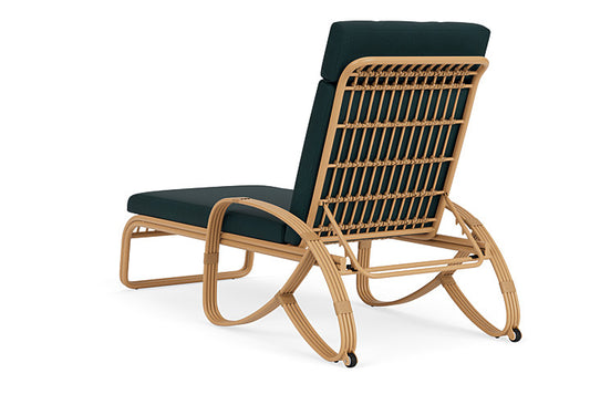 Lloyd Flanders - Riviera Chaise In Camel Finish With Sandberg Lagoon Fabric - 2780201522039 view 2