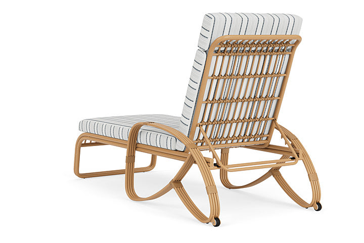Lloyd Flanders - Riviera Chaise In Camel Finish With Tamer Fog Fabric - 2780201522037 view 2