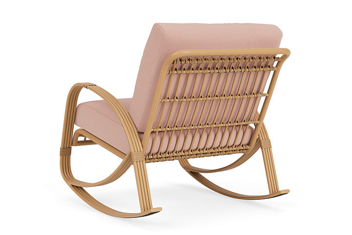 Lloyd Flanders - Riviera Lounge Rocker In Camel Finish With Azulu Clay Fabric - 2780331522033 view 2