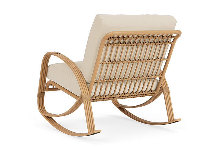 Lloyd Flanders - Riviera Lounge Rocker In Camel Finish With Callen Pearl Fabric - 2780331522021 view 2