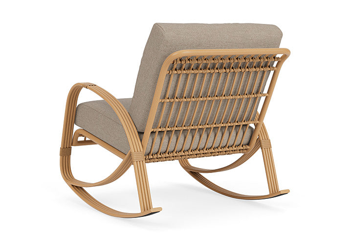 Lloyd Flanders - Riviera Lounge Rocker In Camel Finish With Demo Oatmeal Fabric - 278033152080 view 2