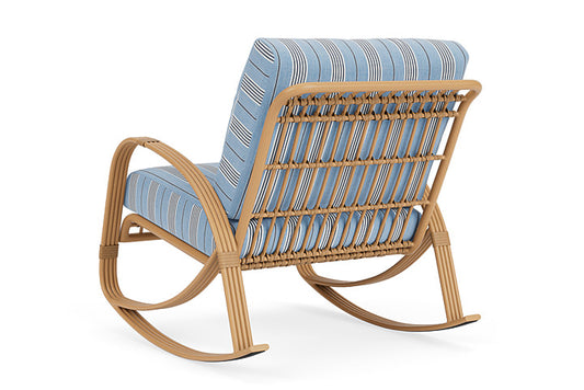 Lloyd Flanders - Riviera Lounge Rocker In Camel Finish With Hansen Sky Fabric - 278033152064 view 2