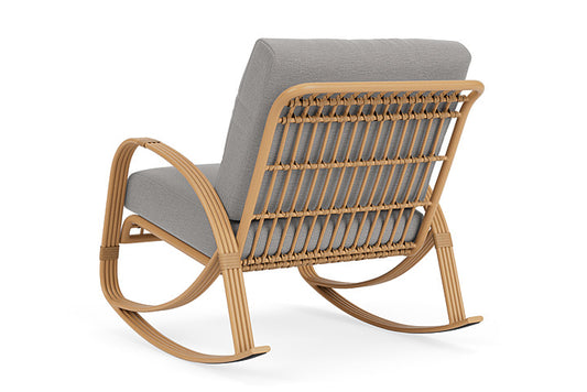 Lloyd Flanders - Riviera Lounge Rocker In Camel Finish With Remy Shadow Fabric - 2780331522004 view 2