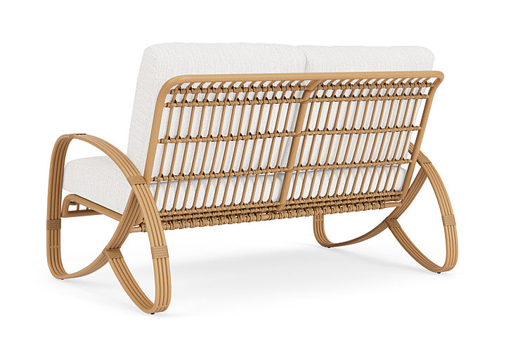 Lloyd Flanders - Riviera Loveseat In Camel Finish With Friendly Natural Fabric - 2780501522042 view 2