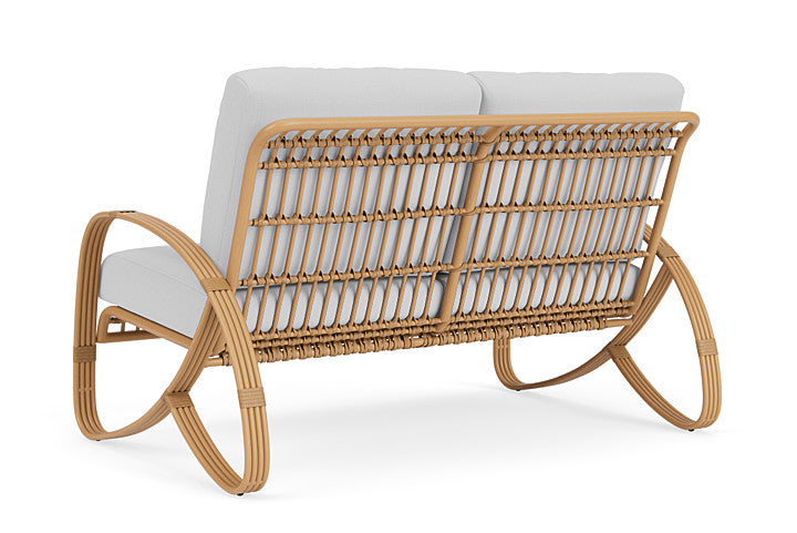Lloyd Flanders - Riviera Loveseat In Camel Finish With Reflections Ice Fabric - 2780501522052 view 2