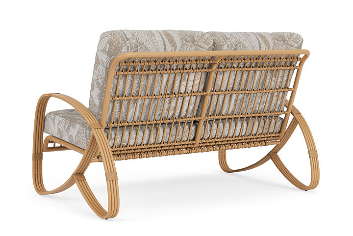 Lloyd Flanders - Riviera Loveseat In Camel Finish With Wayfarer Dune Fabric - 2780501522073 view 2