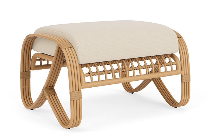 Lloyd Flanders - Riviera Ottoman In Camel Finish With Callen Pearl Fabric - 2780171522021 view 2
