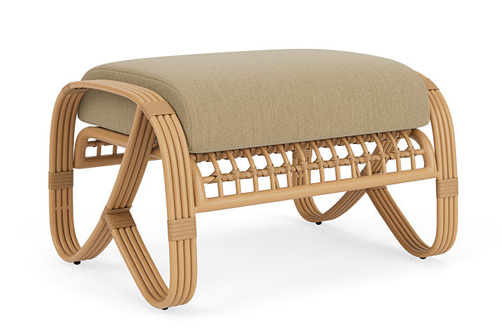 Lloyd Flanders - Riviera Ottoman In Camel Finish With Loveboat Saffron Fabric - 2780171522009 view 2
