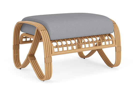 Lloyd Flanders - Riviera Ottoman In Camel Finish With Sandberg Pewter Fabric - 2780171522029 view 2