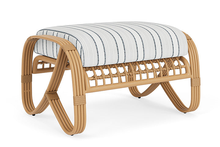 Lloyd Flanders - Riviera Ottoman In Camel Finish With Tamer Fog Fabric - 2780171522037 view 2