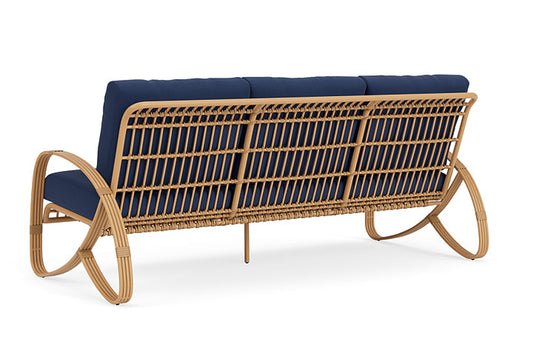 Lloyd Flanders - Riviera Sofa In Camel Finish With Beach Navy Fabric - 2780551522013 view 2