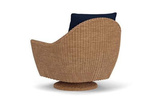 Lloyd Flanders - Tobago Swivel Rocker Lounge Chair In Hyacinth Finish With Decorline Navy Fabric - 4260810932019 view 2