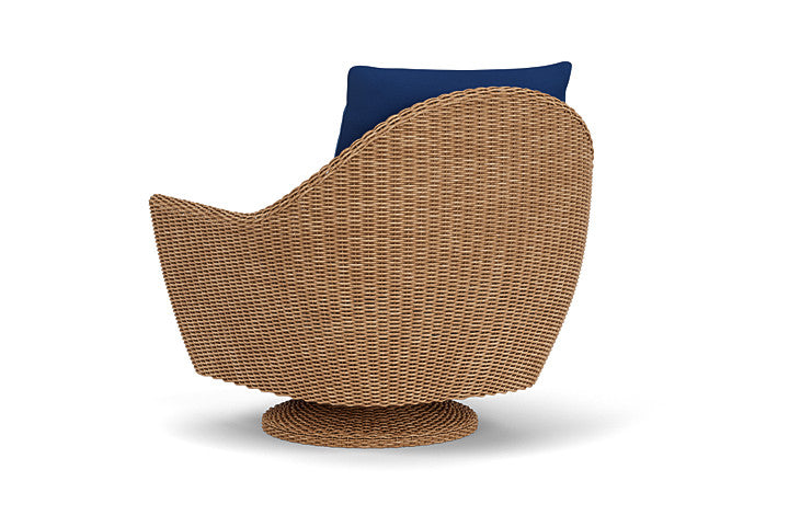 Lloyd Flanders - Tobago Swivel Rocker Lounge Chair In Hyacinth Finish With Flagship Lapis Fabric - 4260810931813 view 2