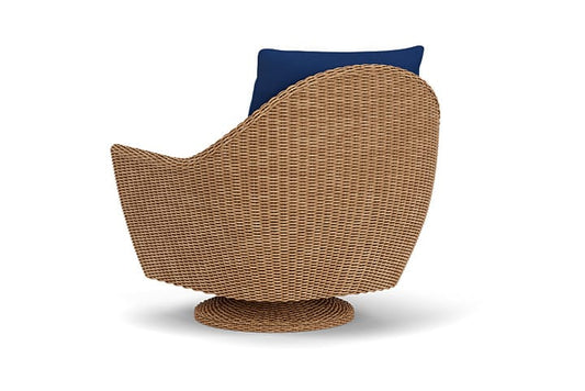 Lloyd Flanders - Tobago Swivel Rocker Lounge Chair In Hyacinth Finish With Flagship Lapis Fabric - 4260810931813 view 2