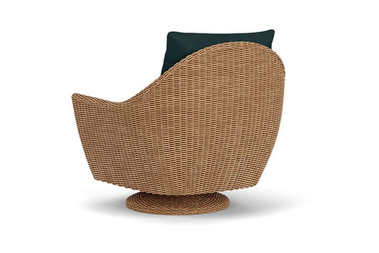 Lloyd Flanders - Tobago Swivel Rocker Lounge Chair In Hyacinth Finish With Sandberg Lagoon Fabric - 4260810932039 view 2