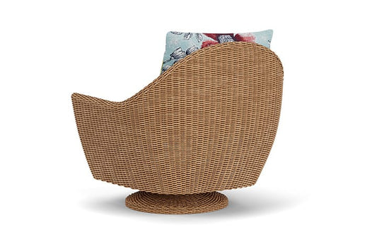 Lloyd Flanders - Tobago Swivel Rocker Lounge Chair In Hyacinth Finish With Serena Floral Meadow Fabric - 4260810932079 view 2