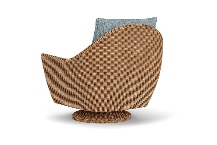 Lloyd Flanders - Tobago Swivel Rocker Lounge Chair In Hyacinth Finish With Serene Ocean Fabric - 4260810932032 view 2