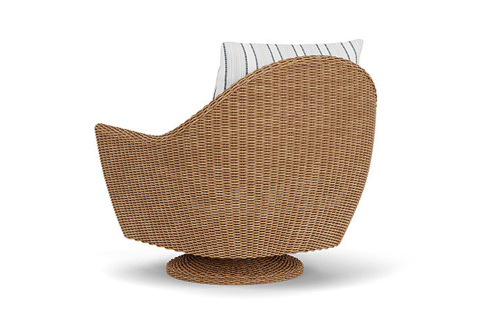 Lloyd Flanders - Tobago Swivel Rocker Lounge Chair In Hyacinth Finish With Tamer Fog Fabric - 4260810932037 view 2
