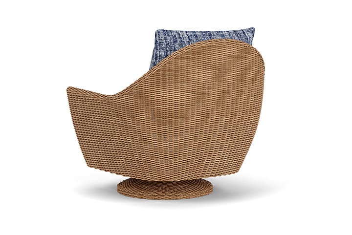 Lloyd Flanders - Tobago Swivel Rocker Lounge Chair In Hyacinth Finish With Visions Cobalt Fabric - 426081093683 view 2