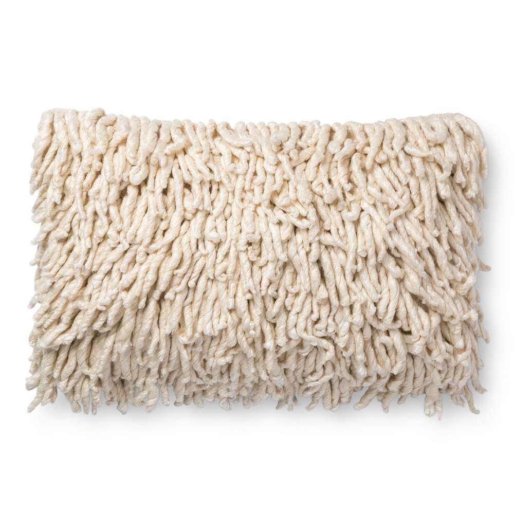 Loloi - P0537 Cream 16in x 26in Cover w/Poly Pillow - PSETP0537CR00PI15 veiw 1