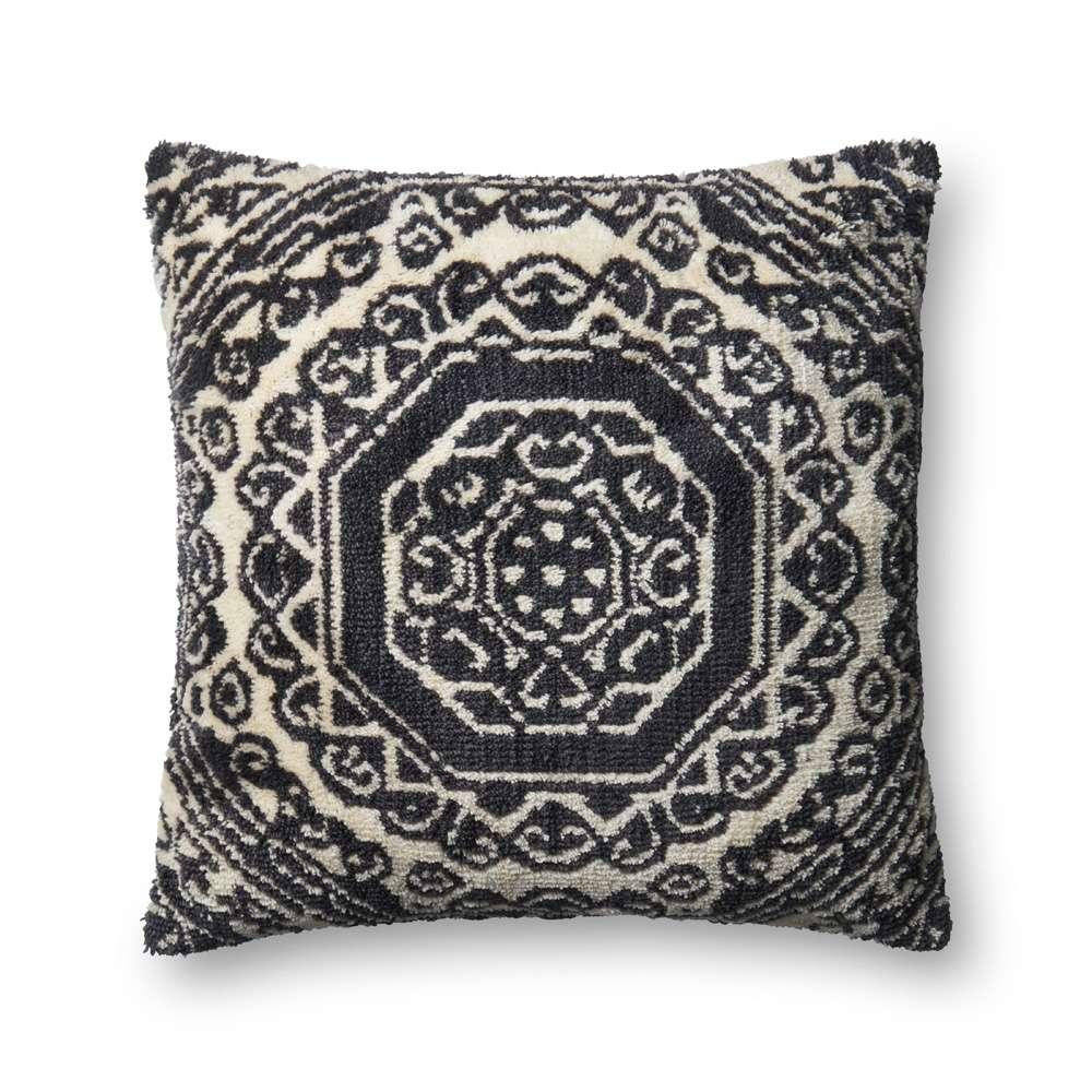 Loloi - P0578 Black / White 22in x 22in Cover Only Pillow - P110P0578BLWHPIL3 veiw 1